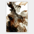 Schwarze Tinte im Wasser Poster – Freisteller
