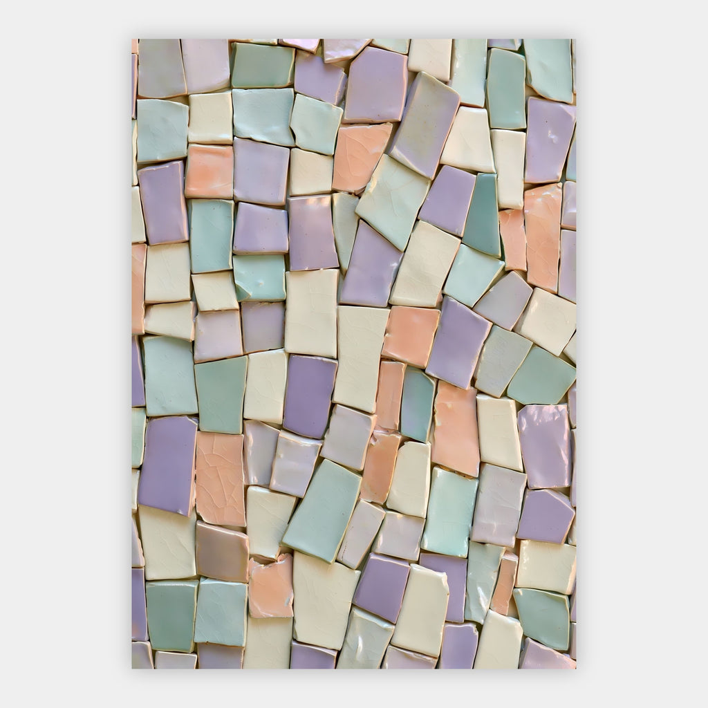 Pastell-Mosaik Poster – Freisteller