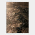 Topografische Metalllinien Poster – Freisteller
