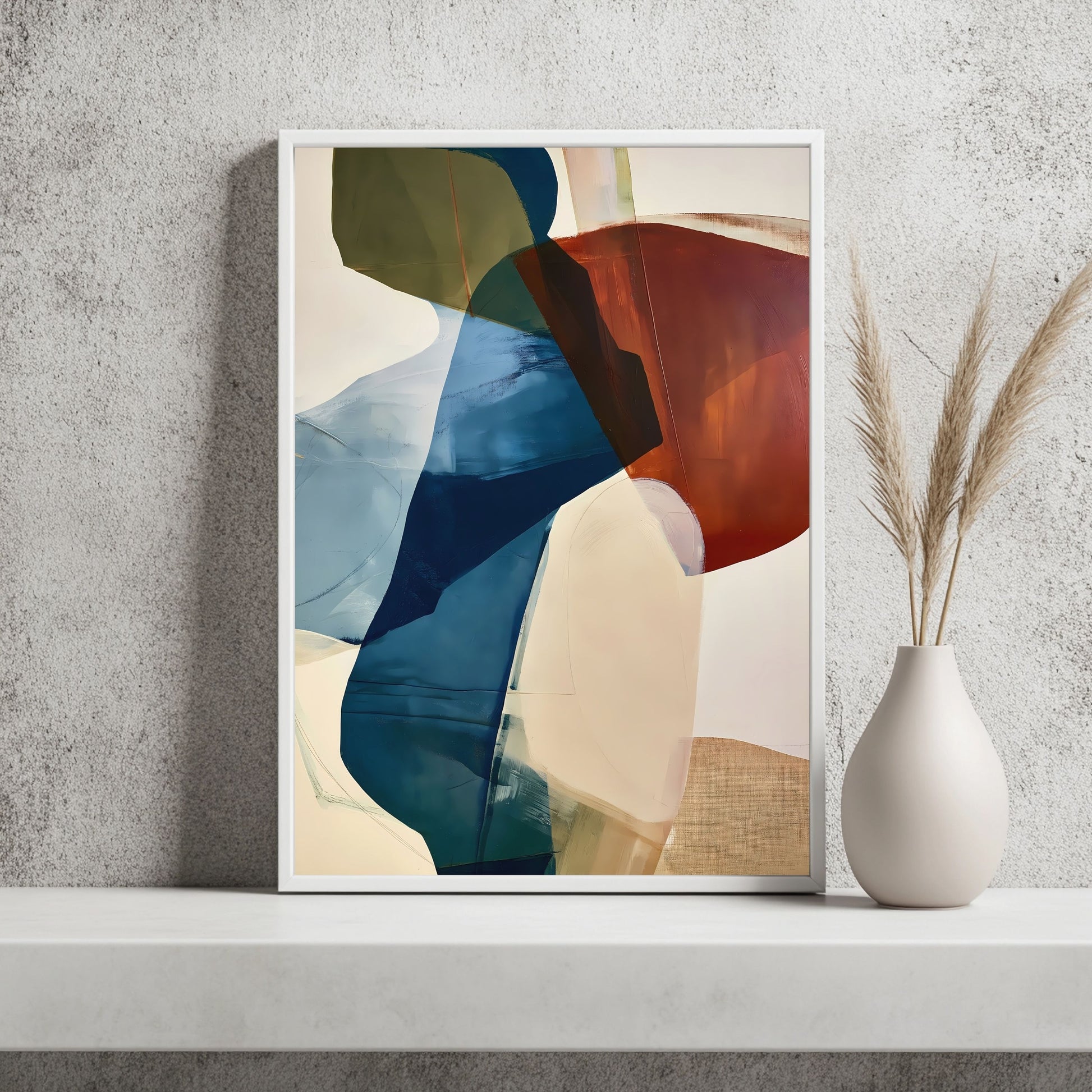Organische Farbflecken Poster – Raumansicht 2