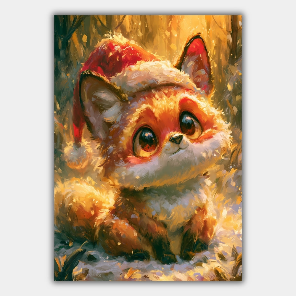 Fuchs Weihnachten Poster – Produktansicht 1