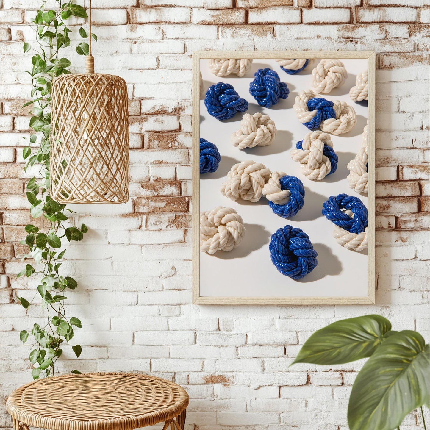 Keramik-Knoten Poster – Raumansicht 1