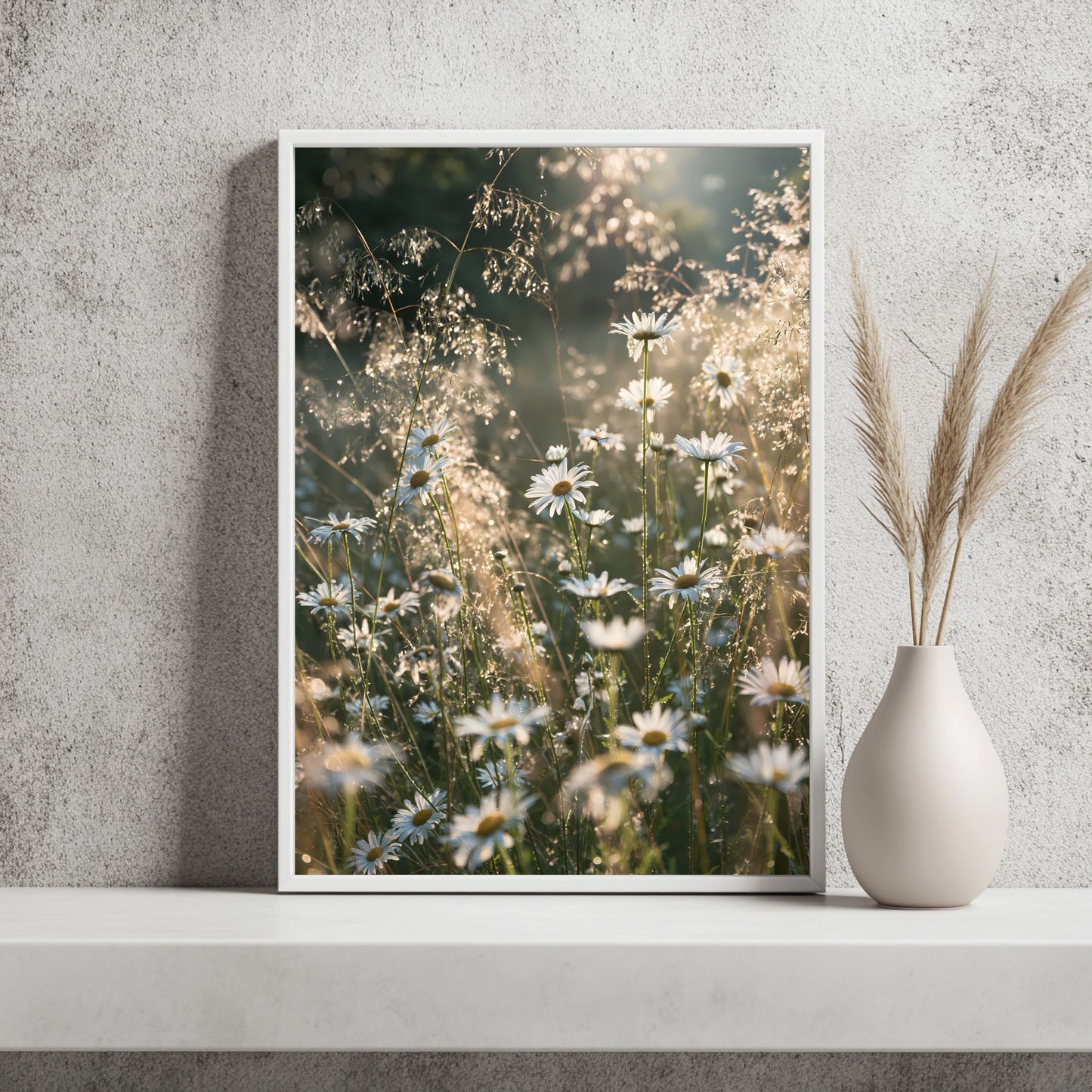 Wilde Wiese im Gegenlicht Poster – Raumansicht 2
