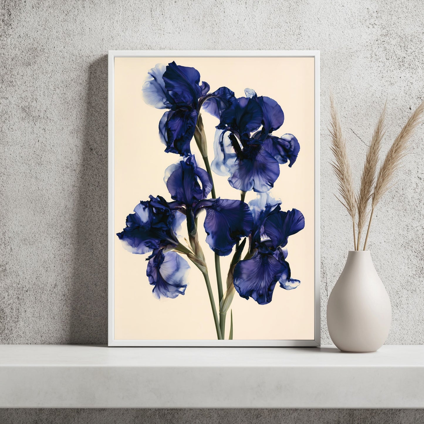 Iris in Indigo Poster – Raumansicht 2