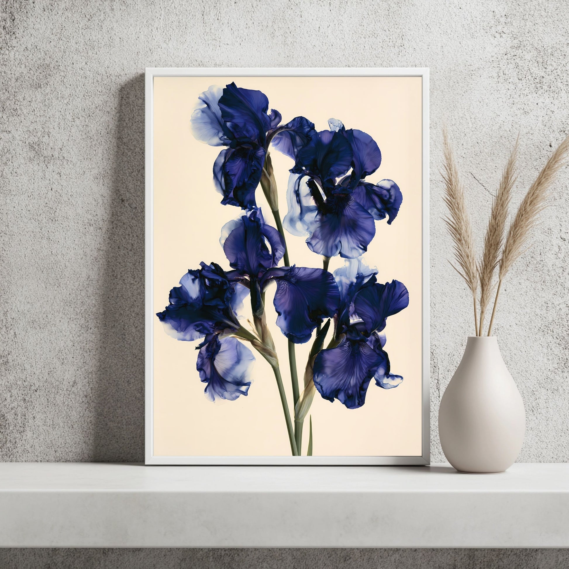 Iris in Indigo Poster – Raumansicht 2