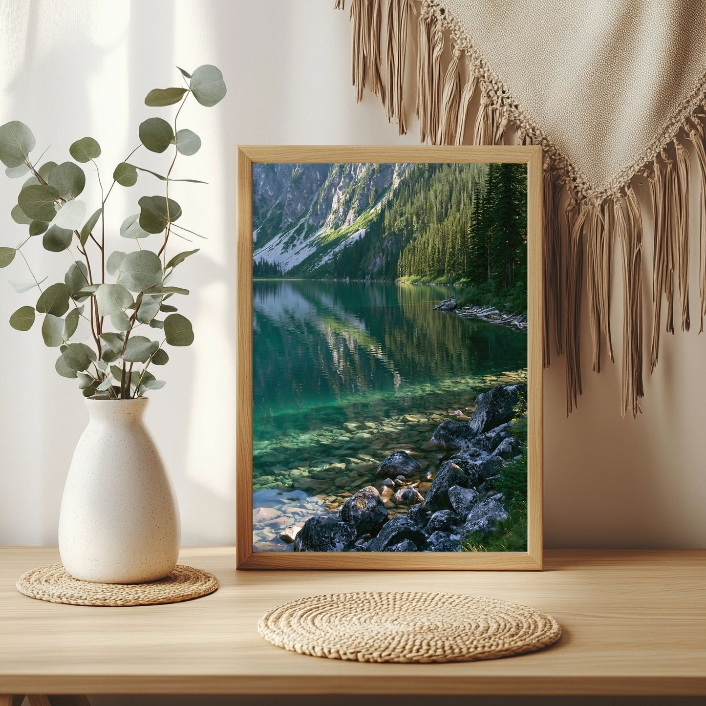 Alpensee wie Glas Poster – Raumansicht 3