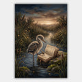 Reiher Bookish Poster – Produktansicht 1