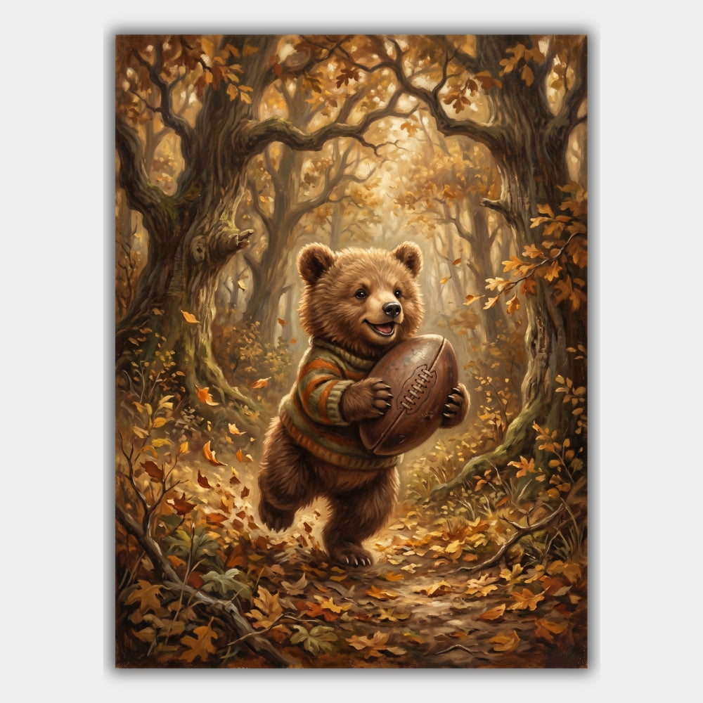 Football Bär Poster – Produktansicht 1