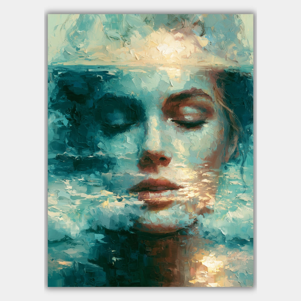 Surreales Element-Porträt Poster