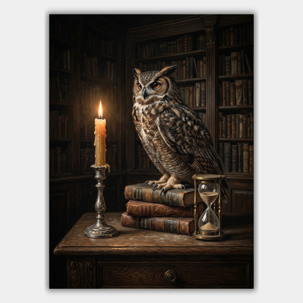 Eulen Vintage Poster – Produktansicht 1