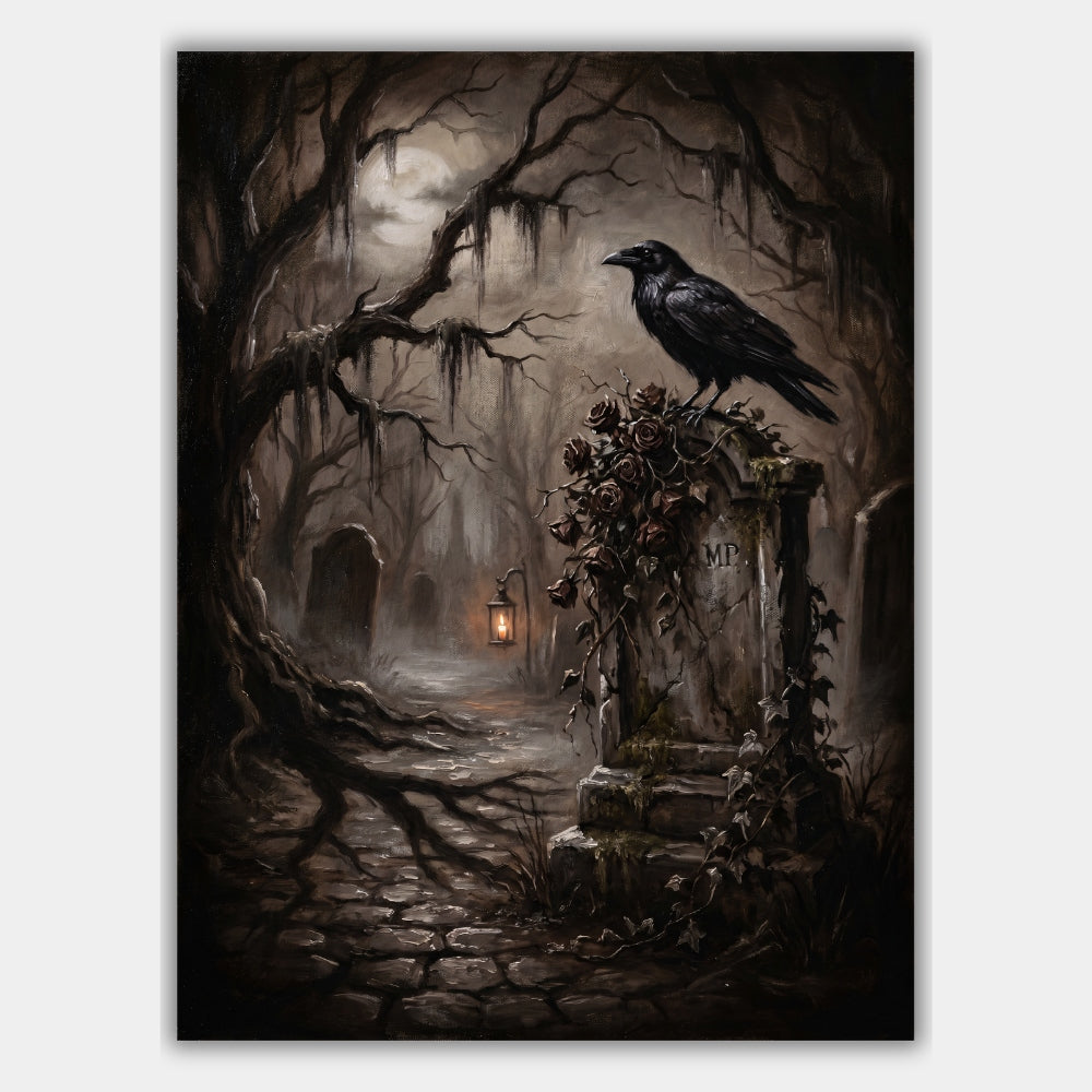 Raben Gothic Friedhof Poster – Produktansicht 1