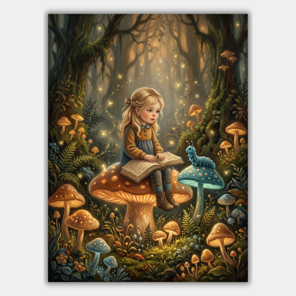 Märchenwald Mädchen Poster – Produktansicht 1