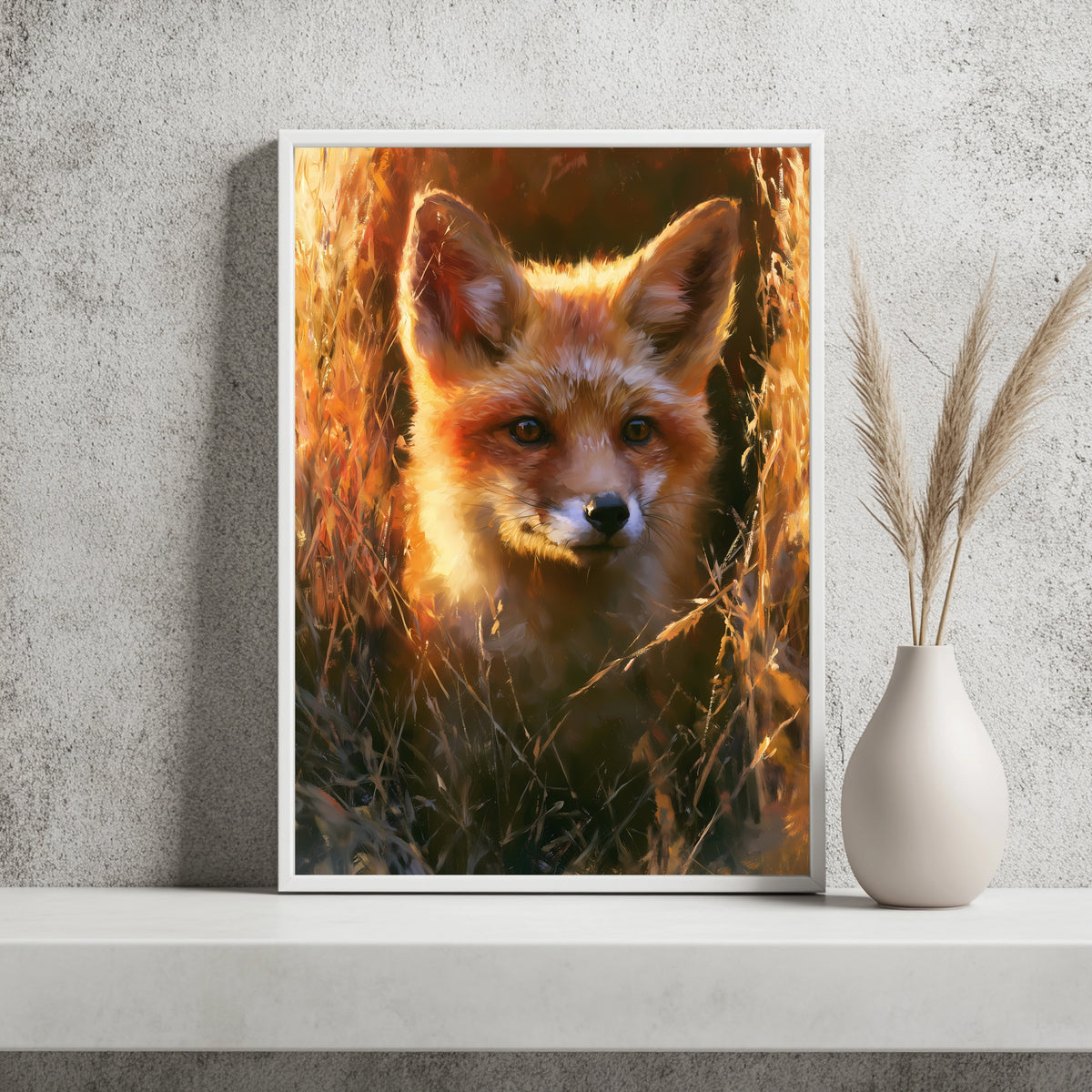 Fuchs Goldenes Licht Herbst Poster – Produktansicht 4