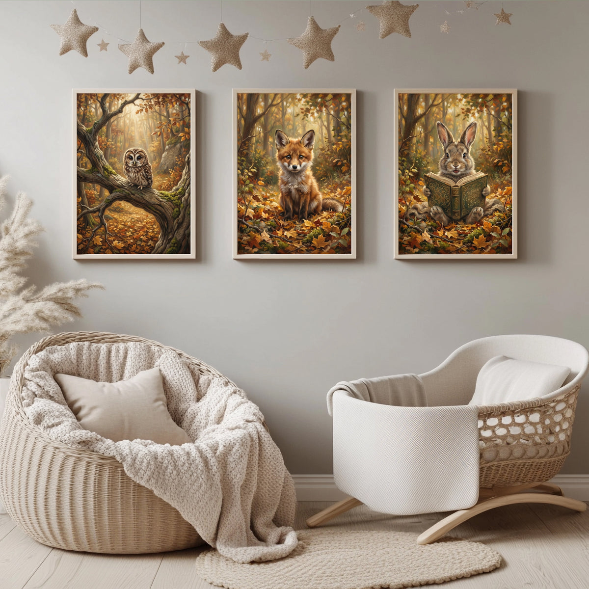 Waldtiere Fuchs Poster Set – Produktansicht 1