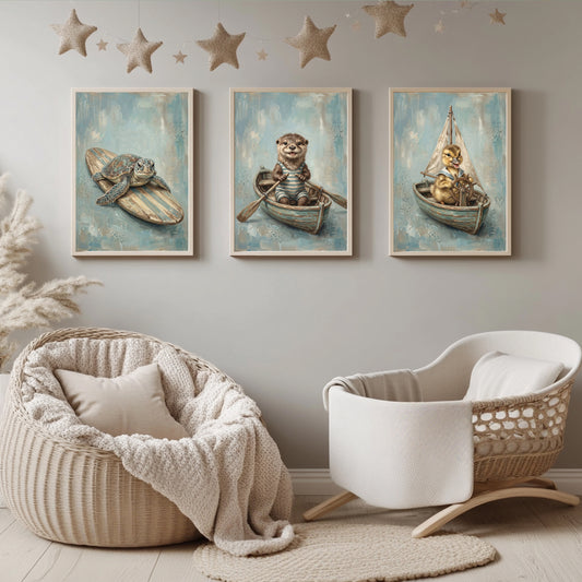Maritime 3er Poster Set – Produktansicht 1