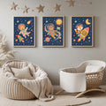 Weltraum Tiere Astronaut Poster Set – Produktansicht 1