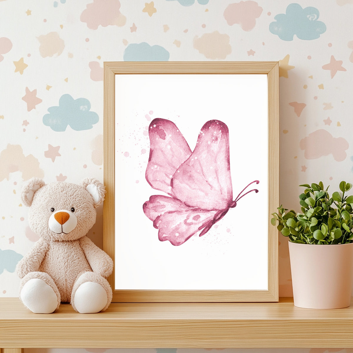 Schmetterlinge & Blumen Poster Set – Produktansicht 4