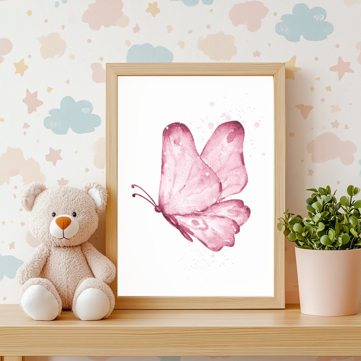 Schmetterlinge & Blumen Poster Set – Produktansicht 3