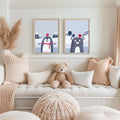Pinguin & Bär Poster Set – Produktansicht 1