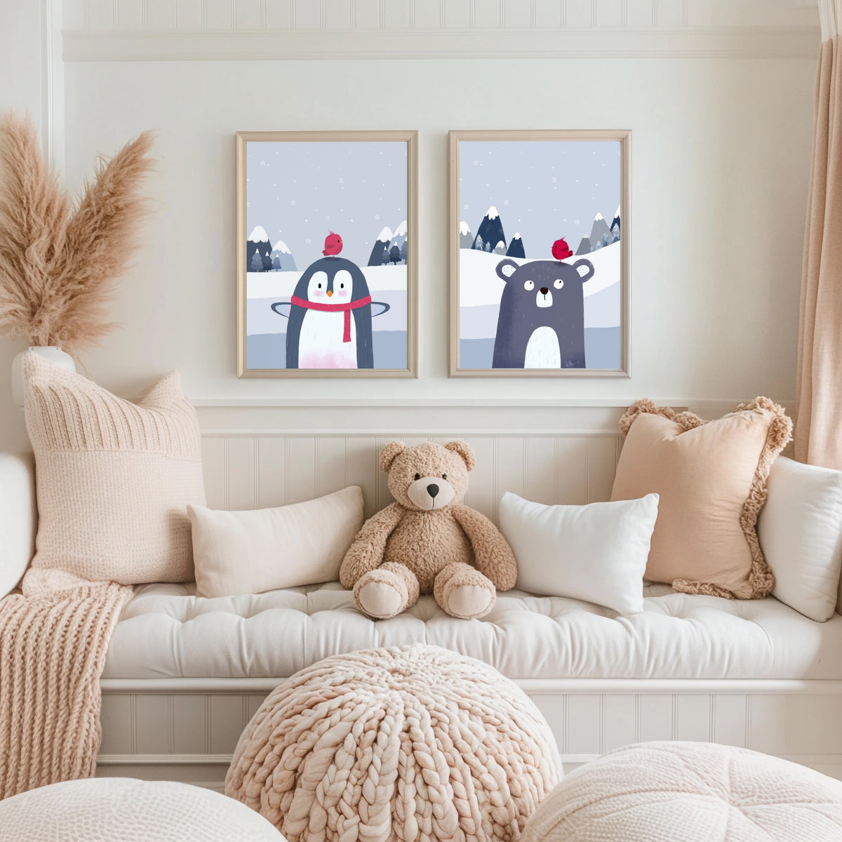 Pinguin & Bär Poster Set – Produktansicht 1
