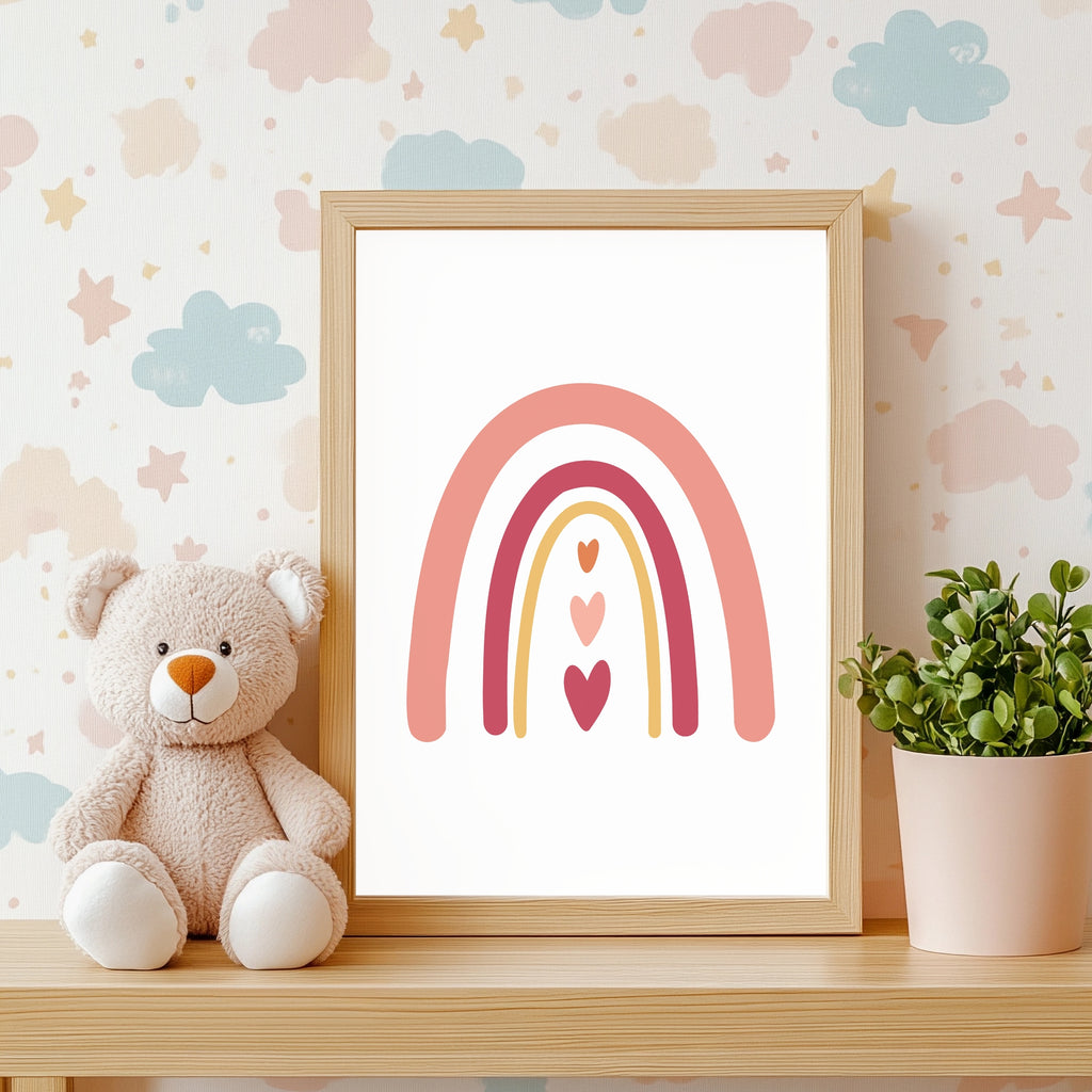 Regenbogen & Herzen Poster Set – Produktansicht 3