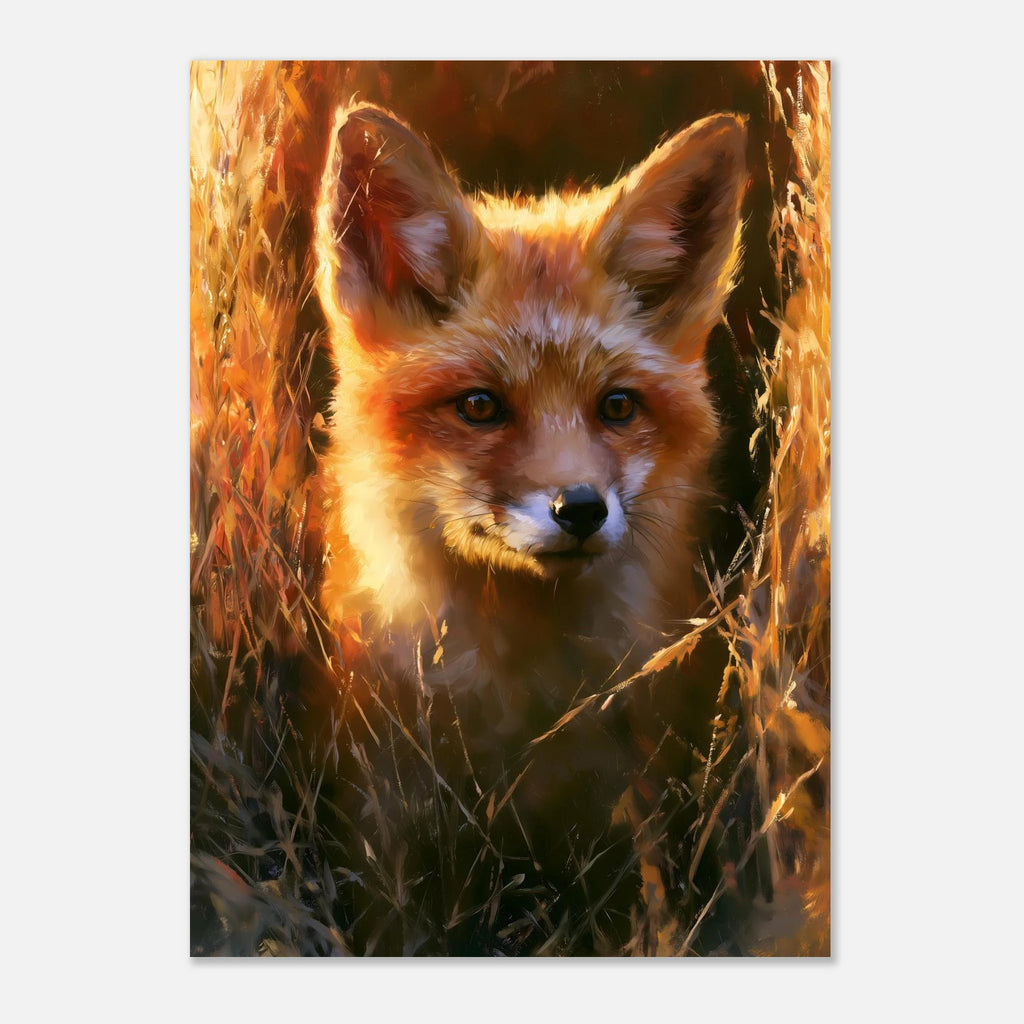 Fuchs Goldenes Licht Herbst Poster – Produktansicht 3