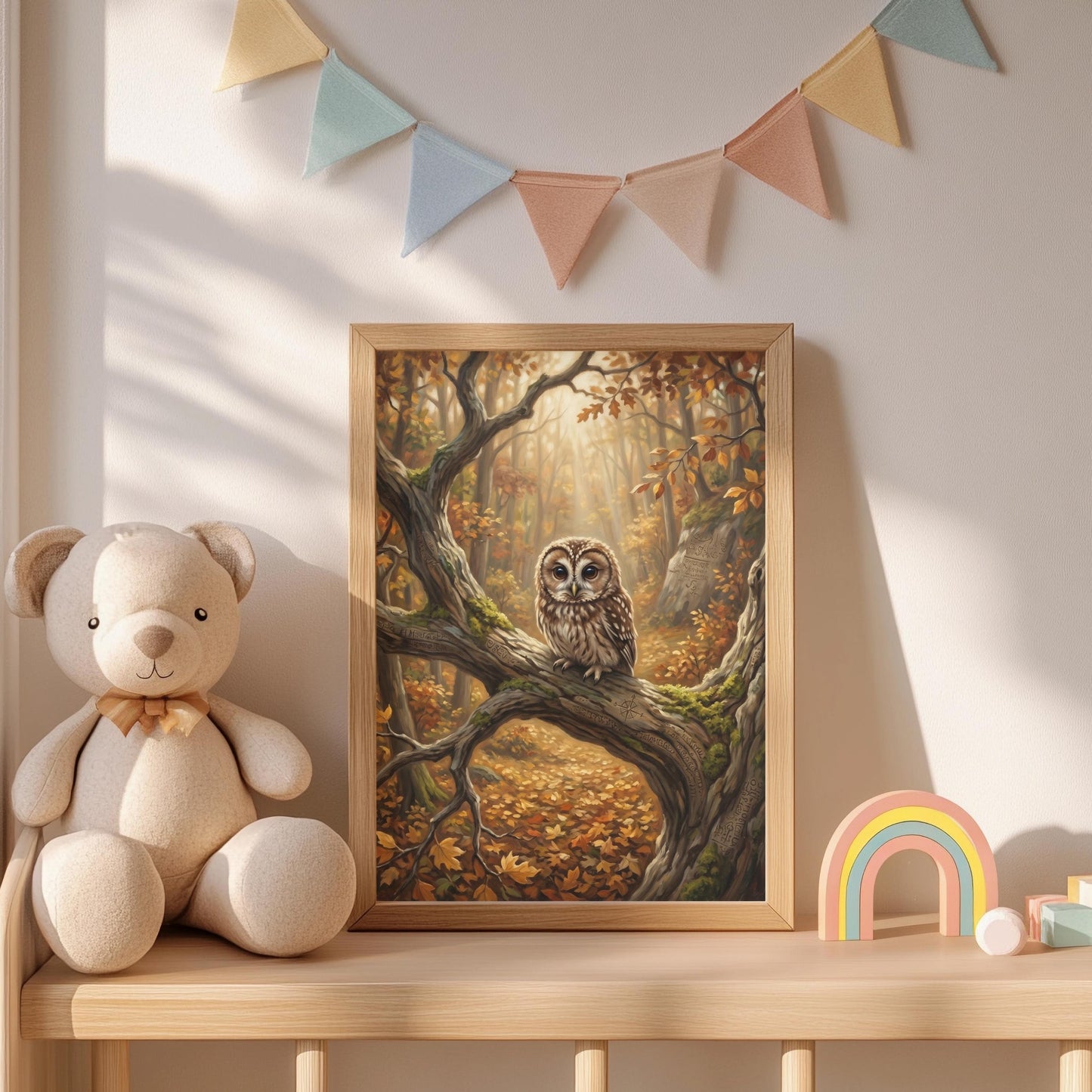 Waldtiere Kinderzimmer Poster Set Fuchs