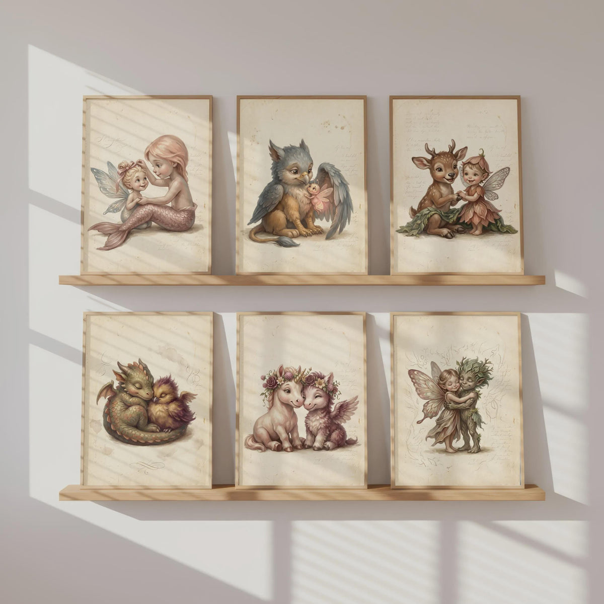 6er Märchen Feen Poster Set – Produktansicht 2