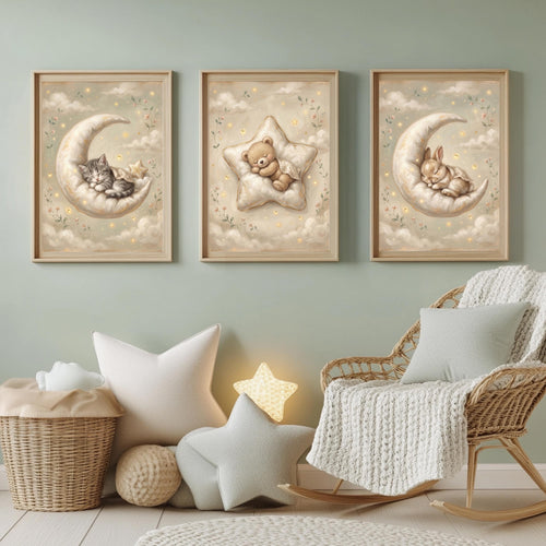 Schlafende Tiere Poster Set – Produktansicht 2