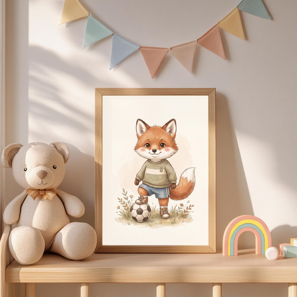 4er Sport Tiere Poster Set – Produktansicht 5