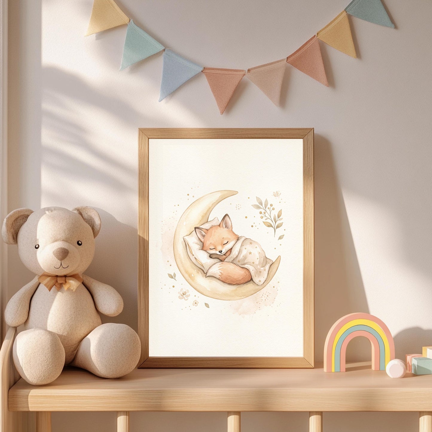 3er Poster Set Kinderzimmer Schlafenszeit