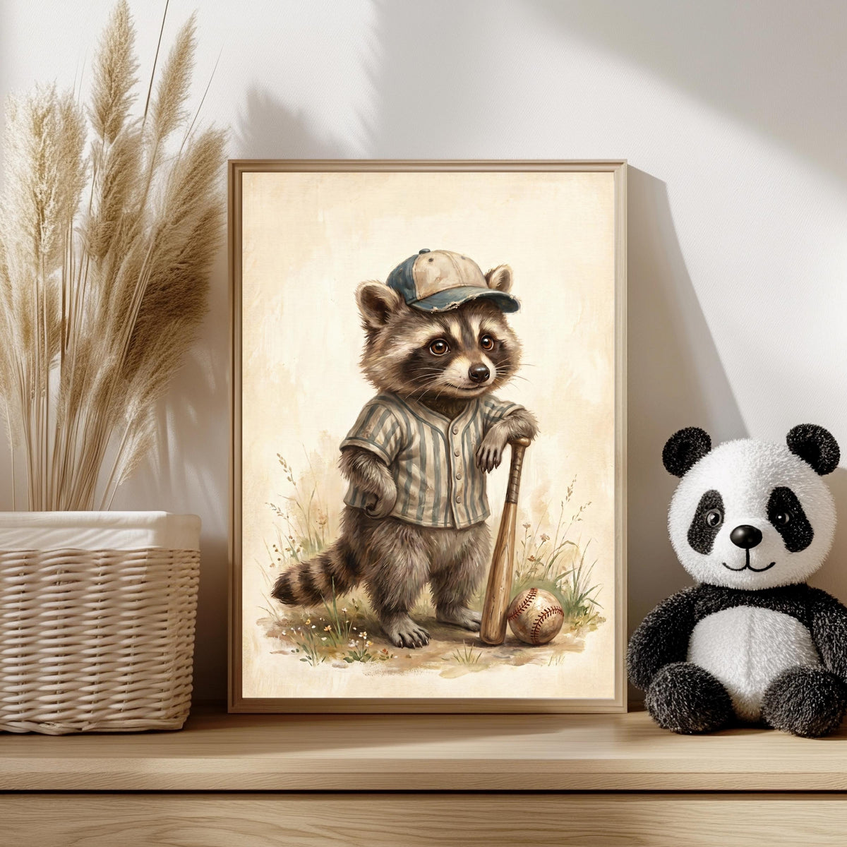 Waschbär Baseball Poster Set – Produktansicht 3