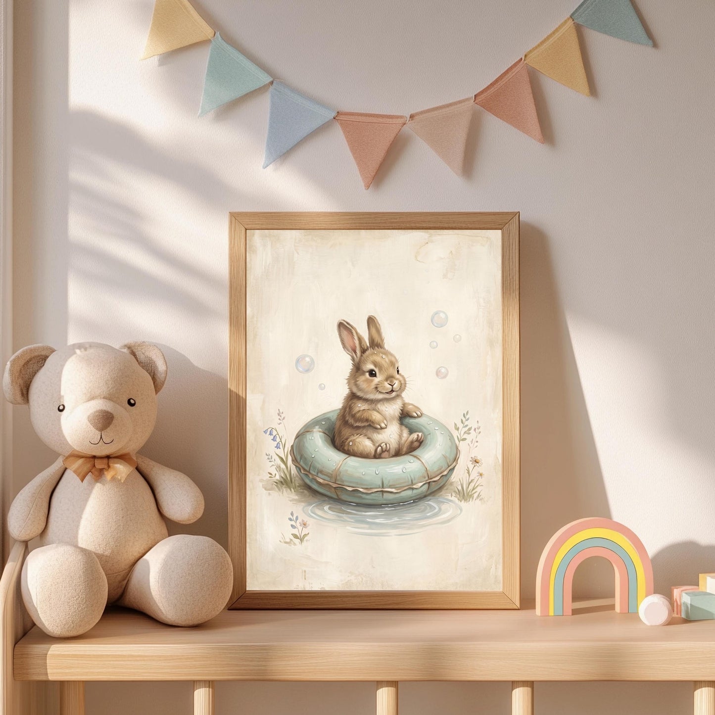 Kinderzimmer Poster Set 3er Wasser Tiere