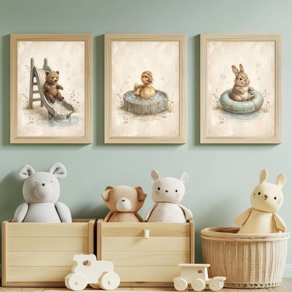 3er Wasser Tiere Poster Set – Produktansicht 2
