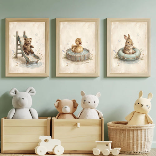 3er Wasser Tiere Poster Set – Produktansicht 2