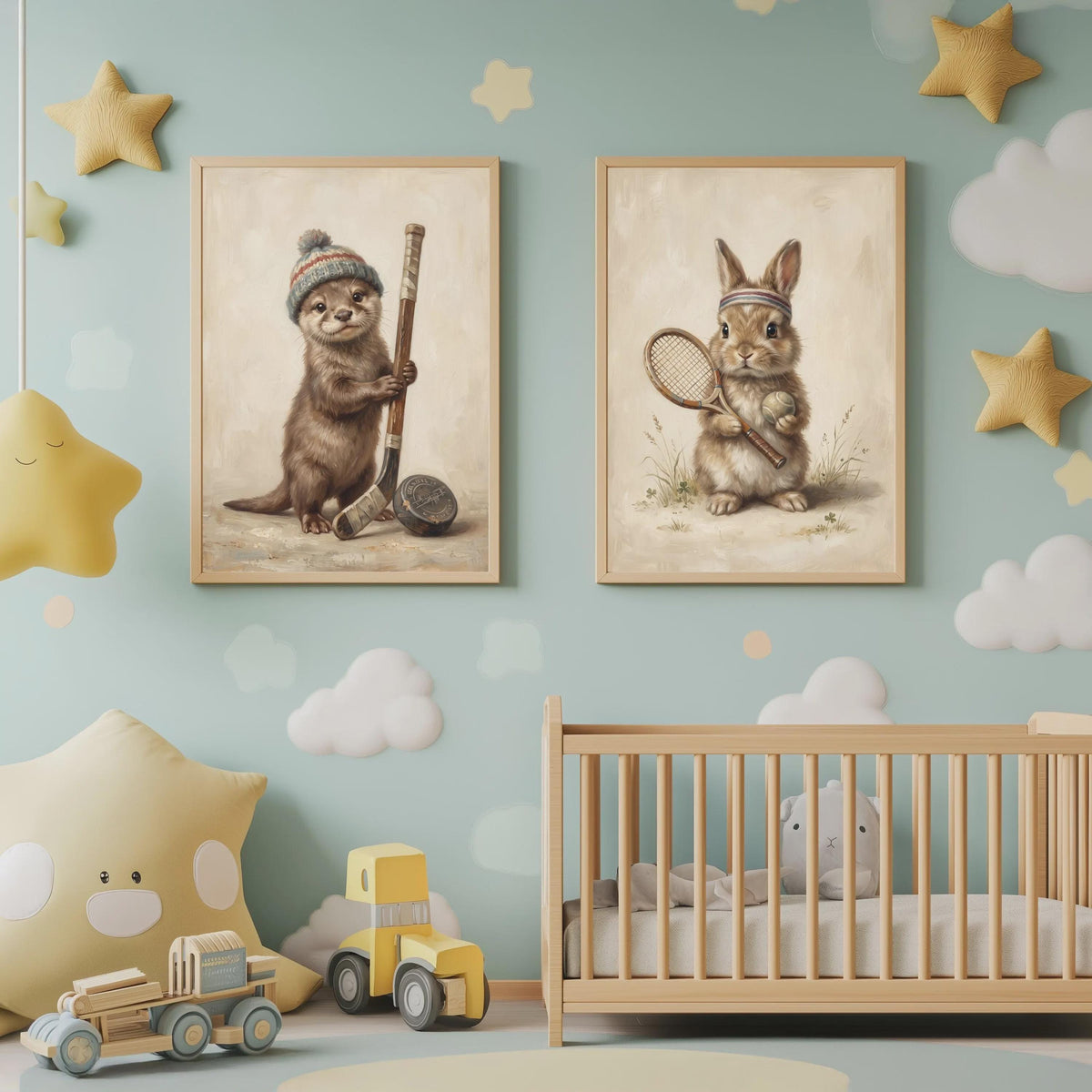 Sport Tiere 6er Poster Set – Produktansicht 2