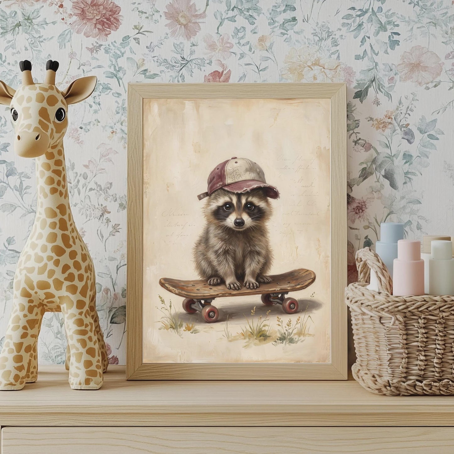 Sport Tiere Kinderzimmer Poster Set 6er