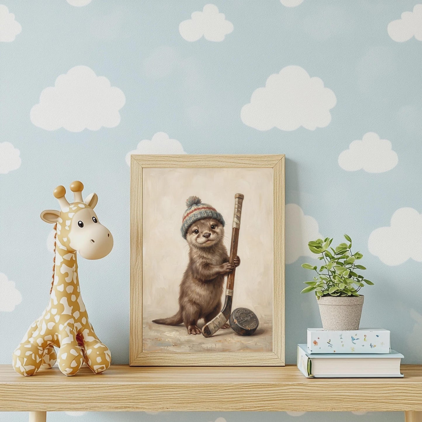 Sport Tiere Kinderzimmer Poster Set 6er