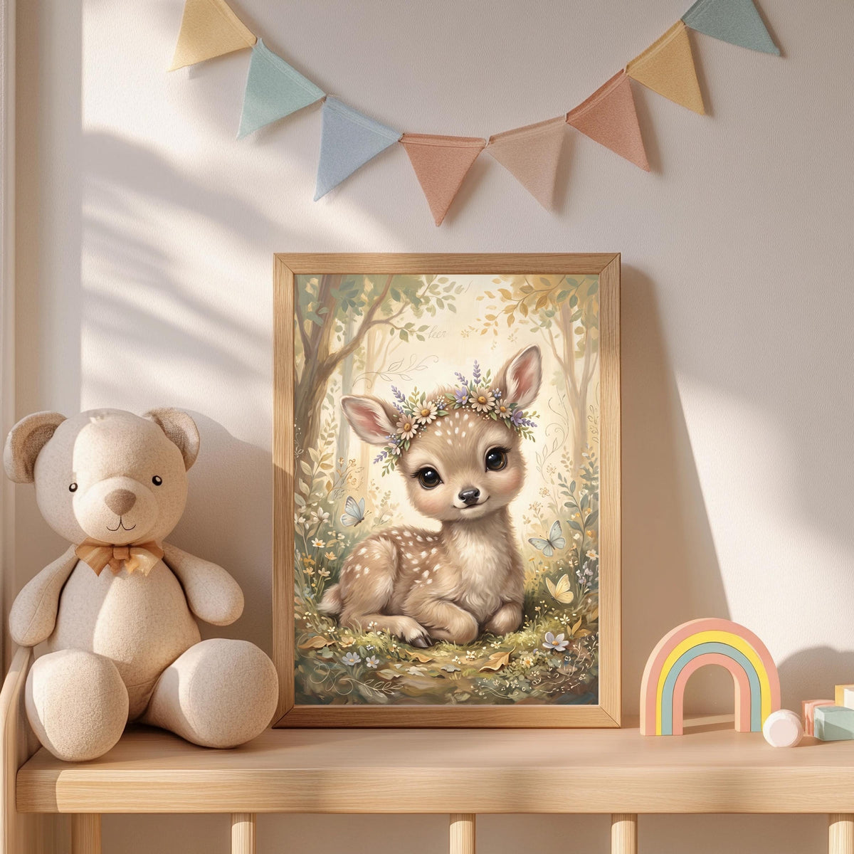 Rehkitz Waldtiere Poster – Produktansicht 4