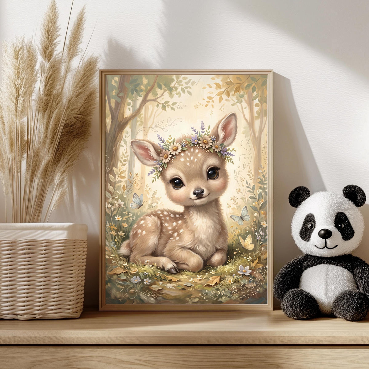 Rehkitz Waldtiere Poster – Produktansicht 2