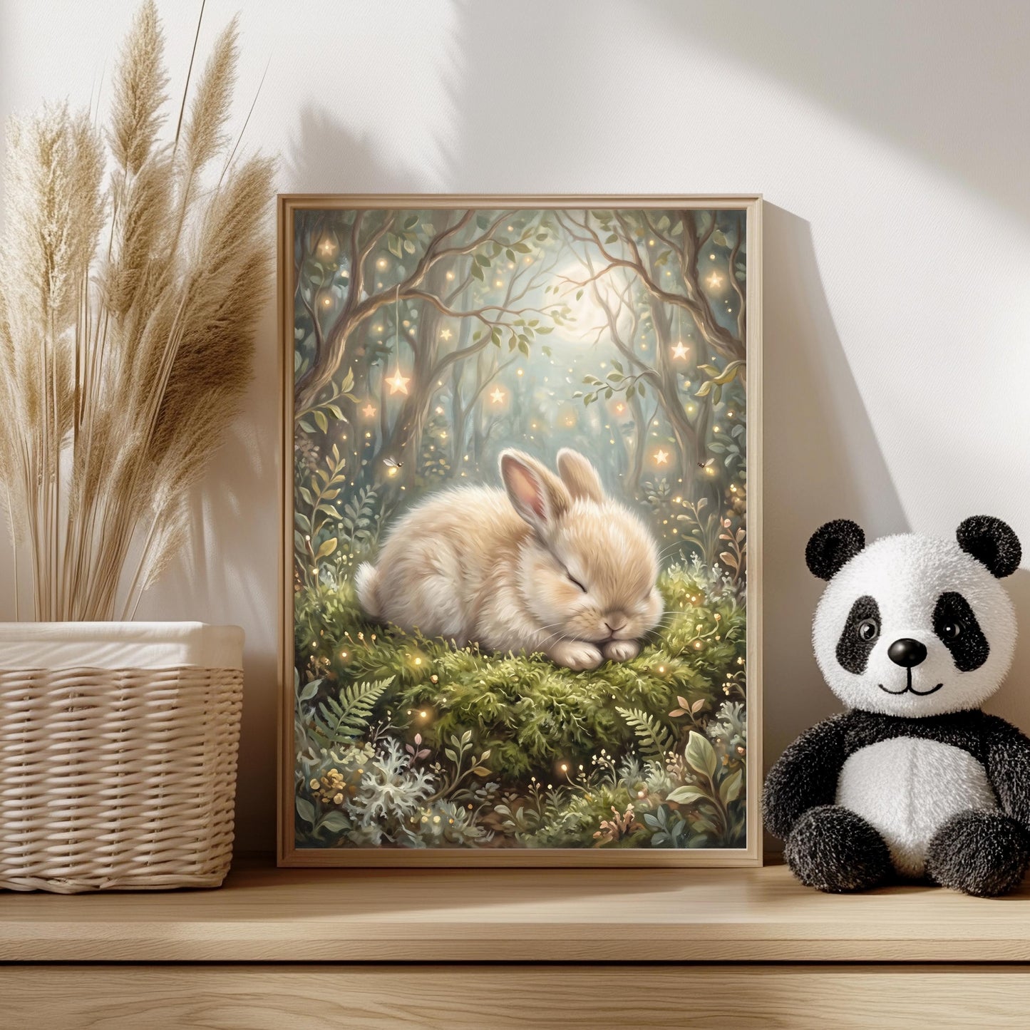 Schlafender Hase Poster Kinderzimmer