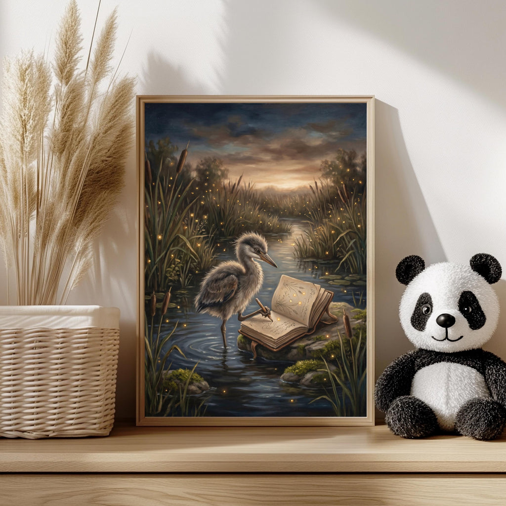 Reiher Bookish Poster – Produktansicht 2