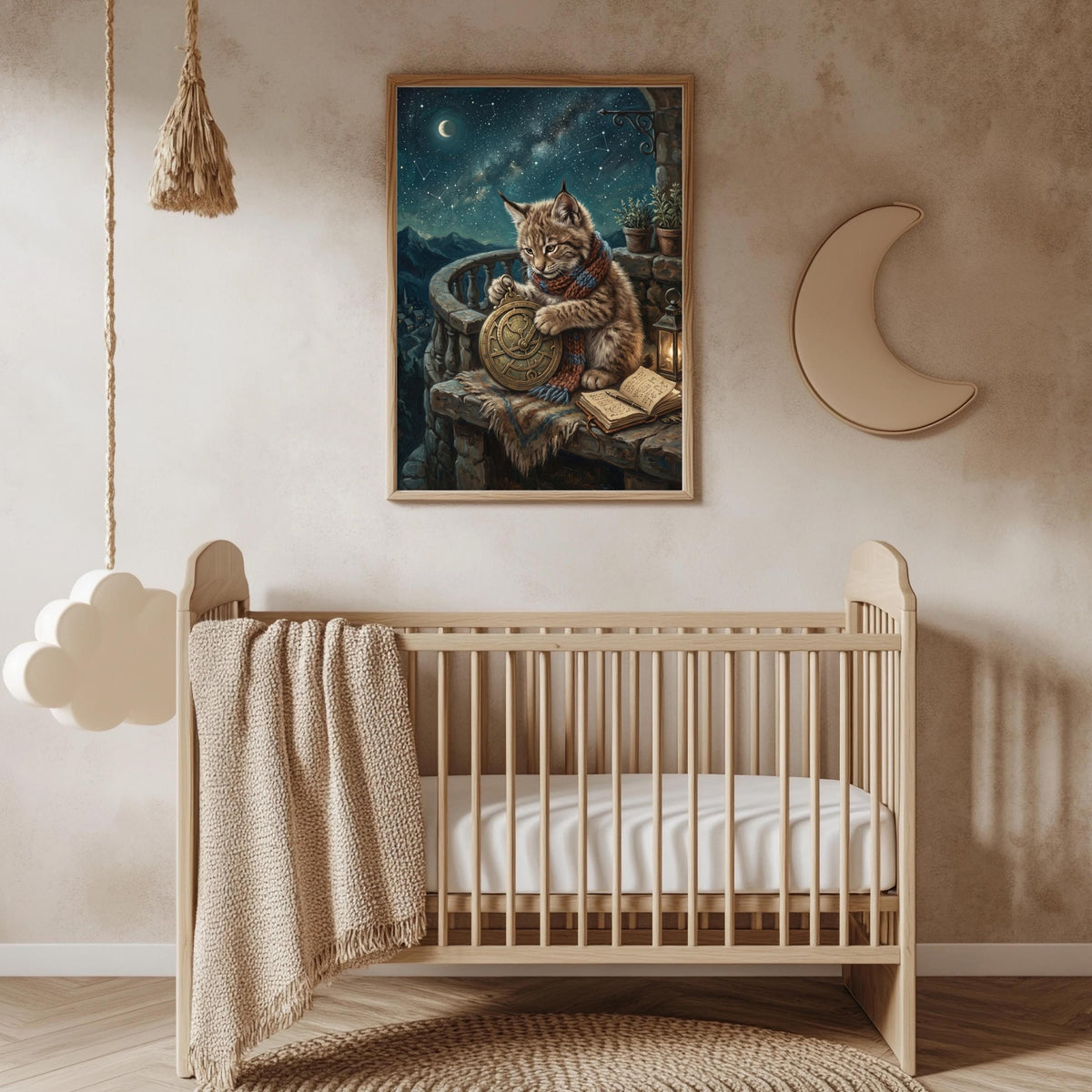 Luchs mit Buch Poster – Produktansicht 3