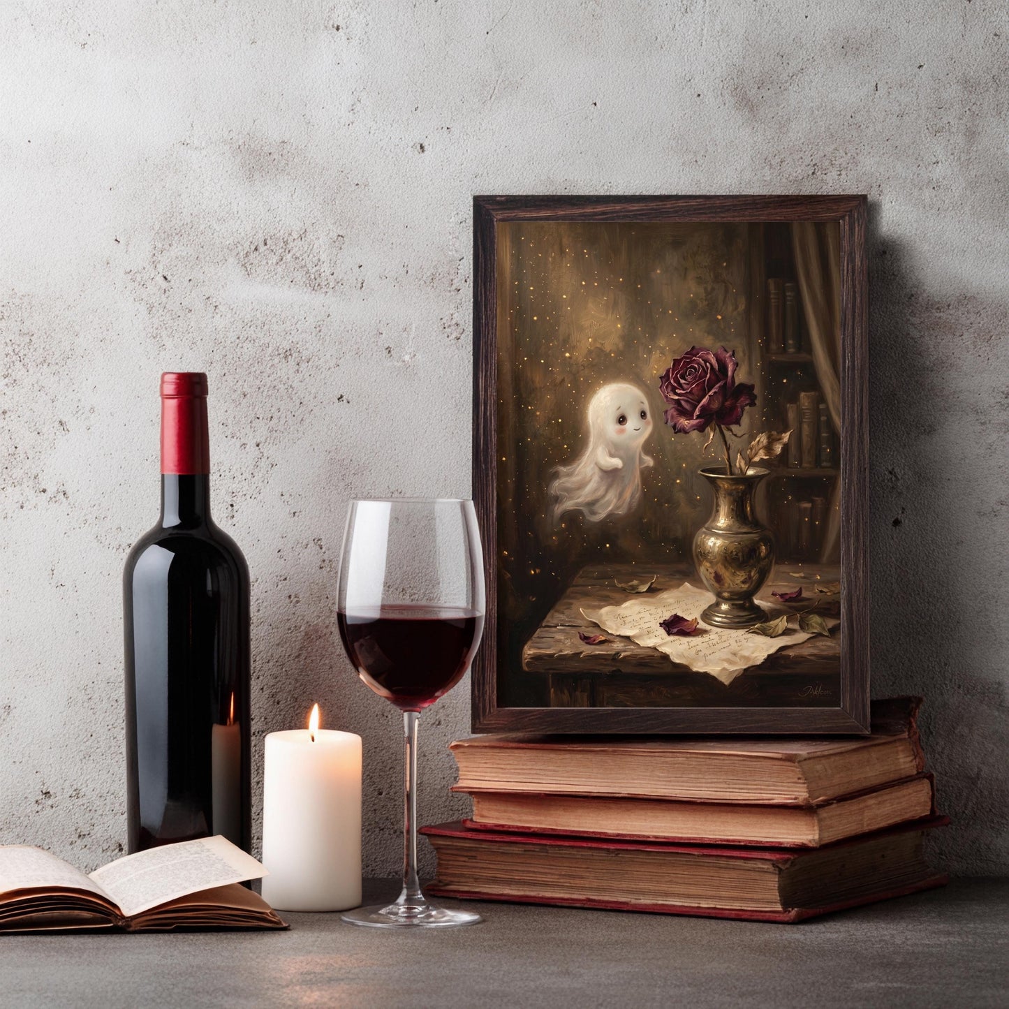 Geist Poster Dark Academia Wandbild Gothic