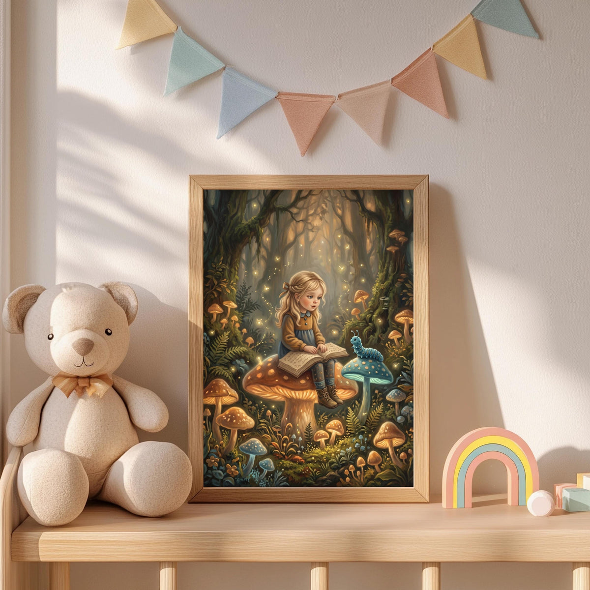 Märchenwald Mädchen Poster – Produktansicht 4