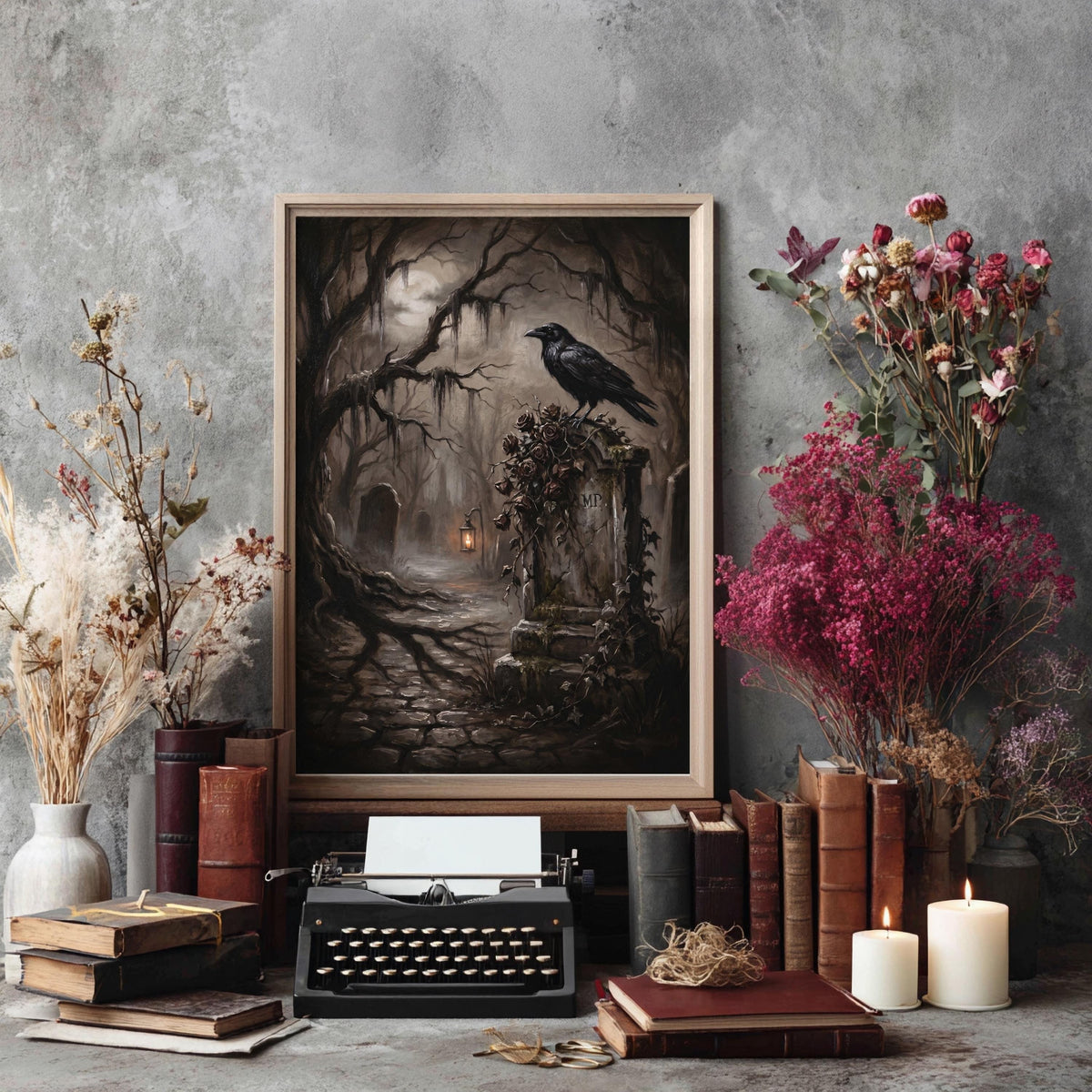 Raben Gothic Friedhof Poster – Produktansicht 2