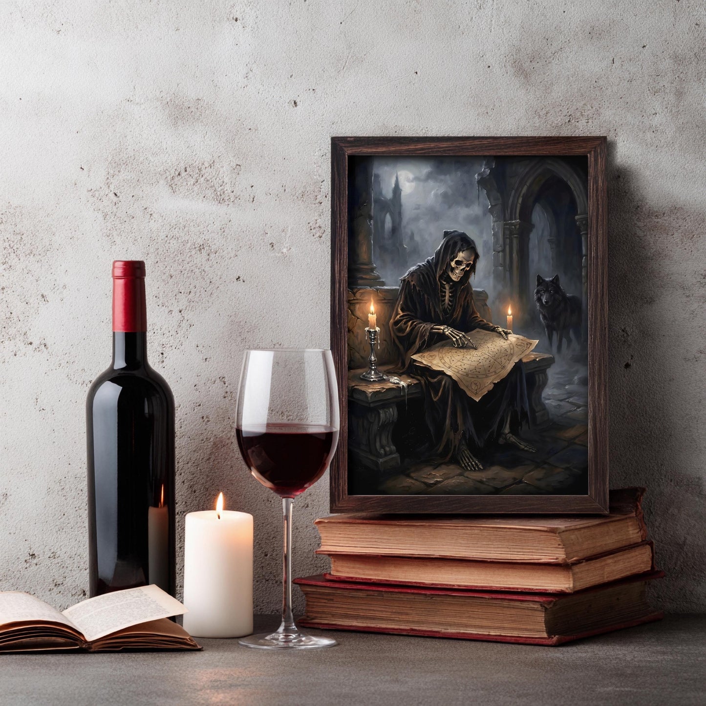 Sensenmann Poster Gothic Wandbild Dark