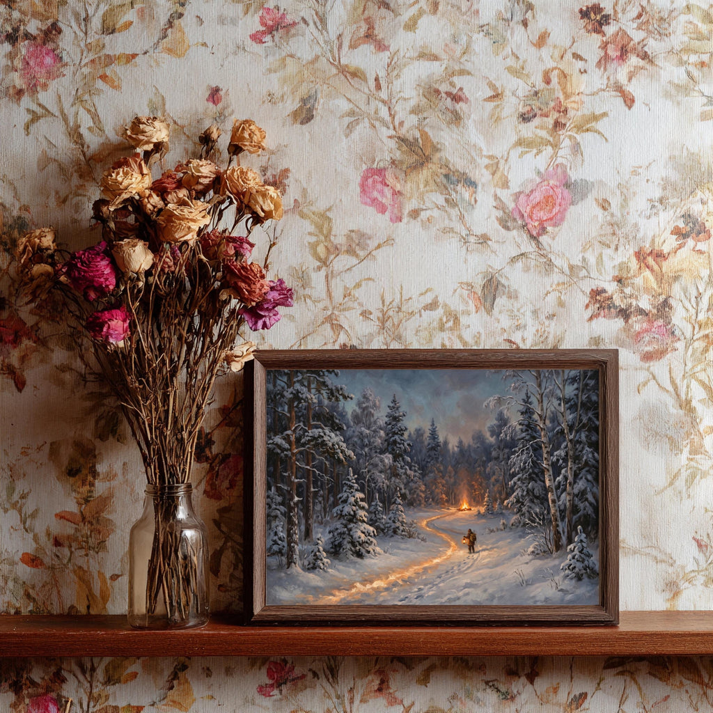 Winterwald Schneelandschaft Poster – Produktansicht 4