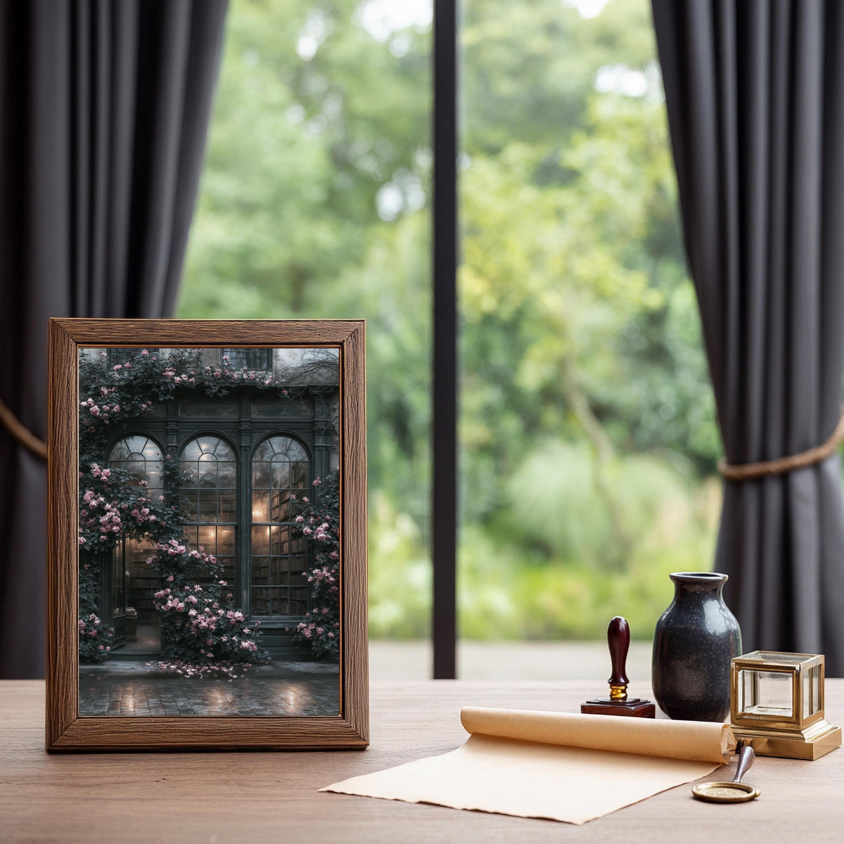 Bibliothek Gothic Poster – Produktansicht 4