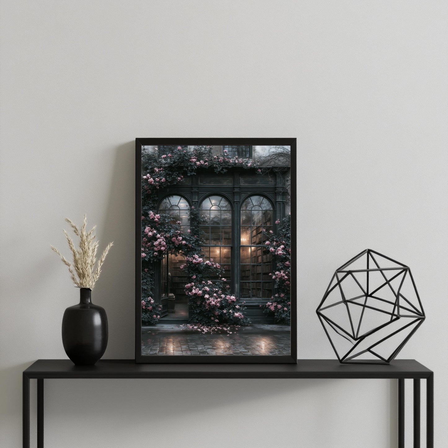 Dark Academia Bibliothek Poster, Gothic